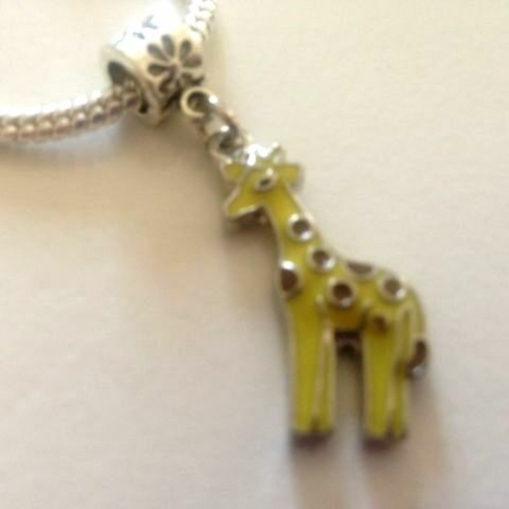 “Giraffe” Dangling Charm Bead For European Style Charm Bracelets